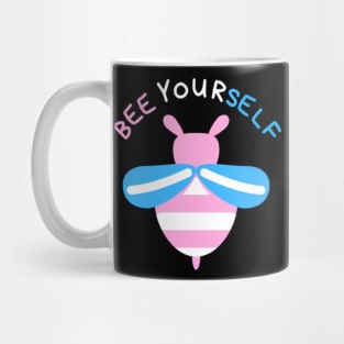 Bee Yourself Transgender Flag Colors Pride Mug